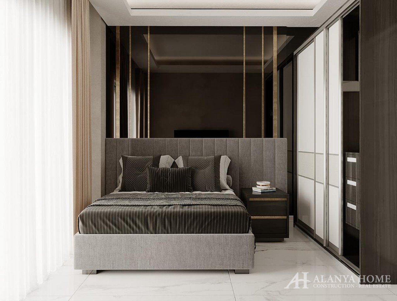 Фото покупка продажа недорогая трехкомнатная квартира 2+1 c большой спальней Алания Хоум Анталия Тур